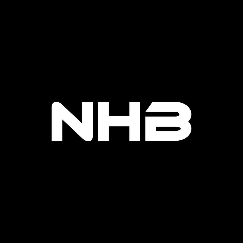 nhb brief logo ontwerp, inspiratie voor een uniek identiteit. modern elegantie en creatief ontwerp. watermerk uw succes met de opvallend deze logo. vector