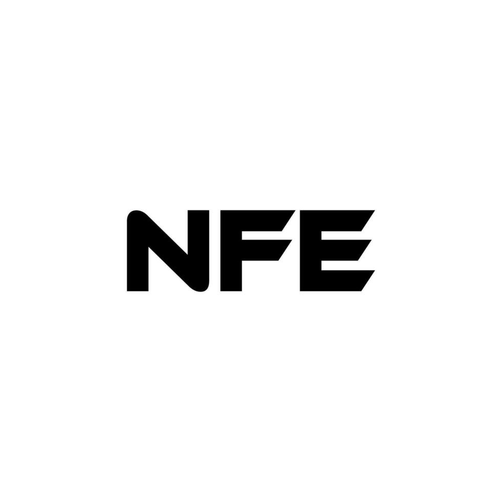 nfe brief logo ontwerp, inspiratie voor een uniek identiteit. modern elegantie en creatief ontwerp. watermerk uw succes met de opvallend deze logo. vector