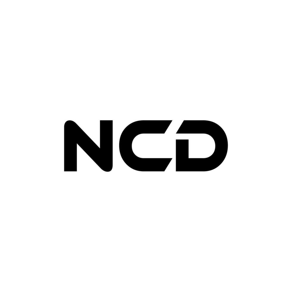 ncd brief logo ontwerp, inspiratie voor een uniek identiteit. modern elegantie en creatief ontwerp. watermerk uw succes met de opvallend deze logo. vector