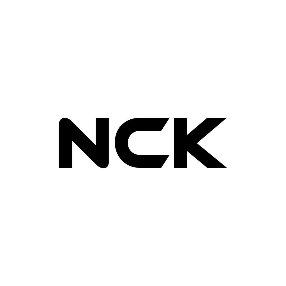 nck brief logo ontwerp, inspiratie voor een uniek identiteit. modern elegantie en creatief ontwerp. watermerk uw succes met de opvallend deze logo. vector