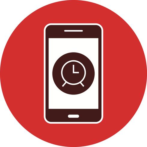 Alarm mobiele applicatie Vector Icon