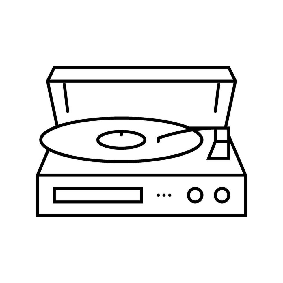 microfoon muziek- retro karakter lijn icoon vector illustratie