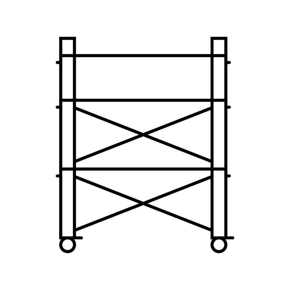 stellingen civiel ingenieur lijn icoon vector illustratie