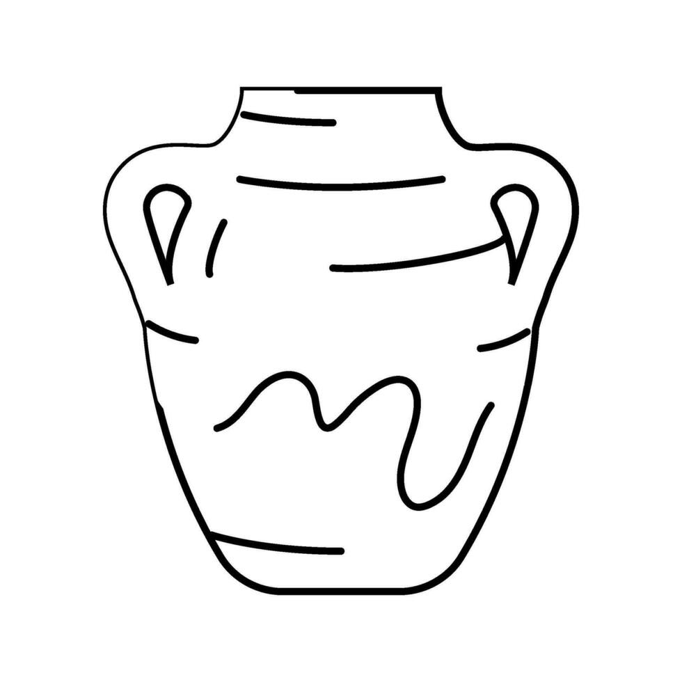 pottenbakkerij menselijk evolutie lijn icoon vector illustratie