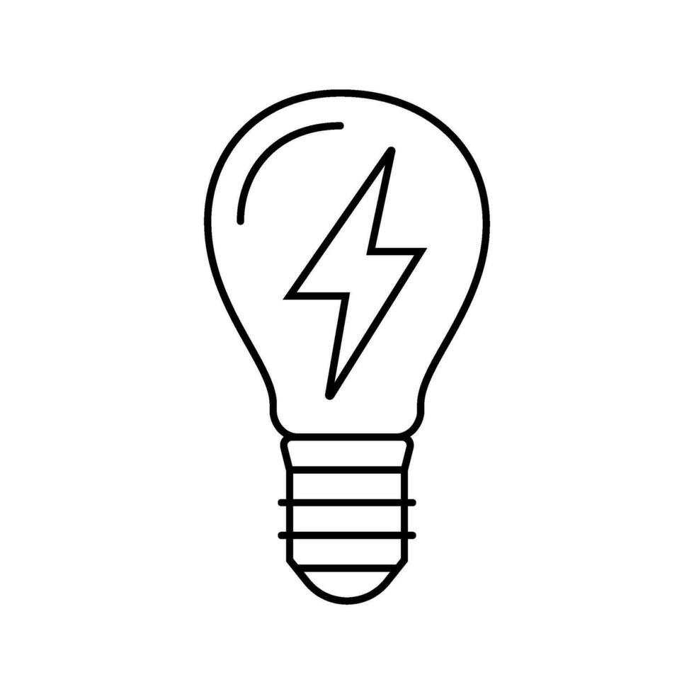 macht elektriciteit lijn icoon vector illustratie