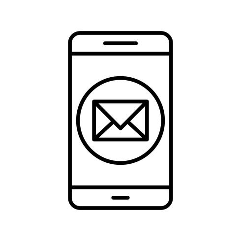 Bericht mobiele applicatie Vector Icon