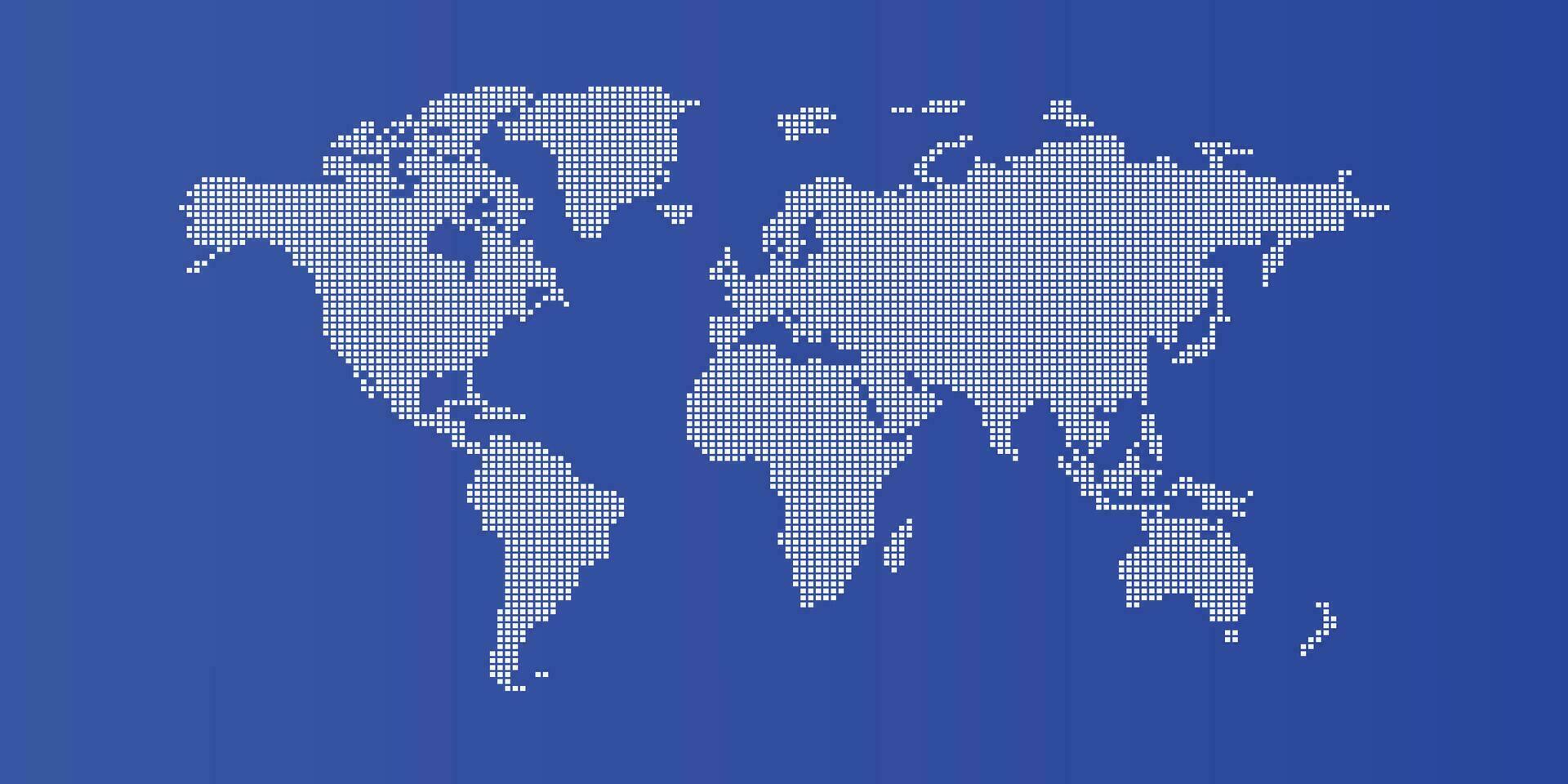 blauw backdrop van de wereld kaart vector