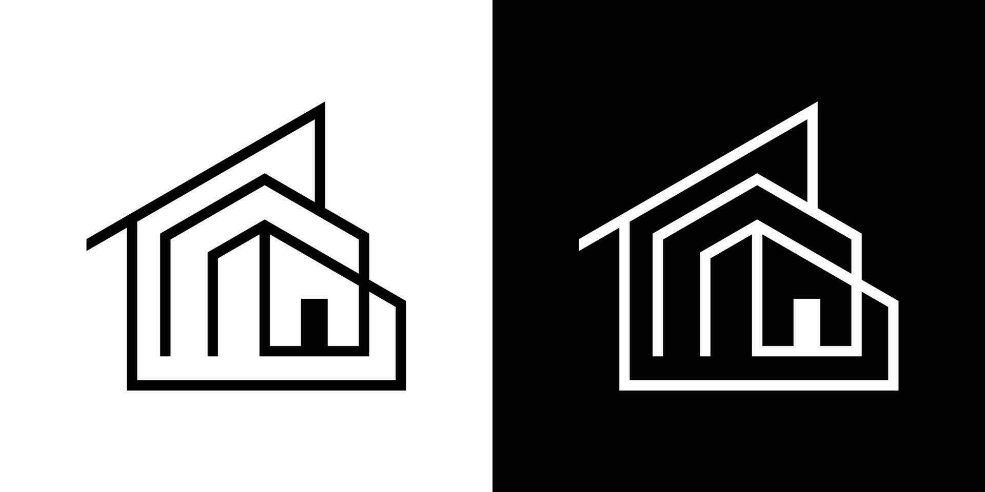 creatief huis ontwerp icoon vector illustratie