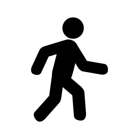 Vector wandelen pictogram