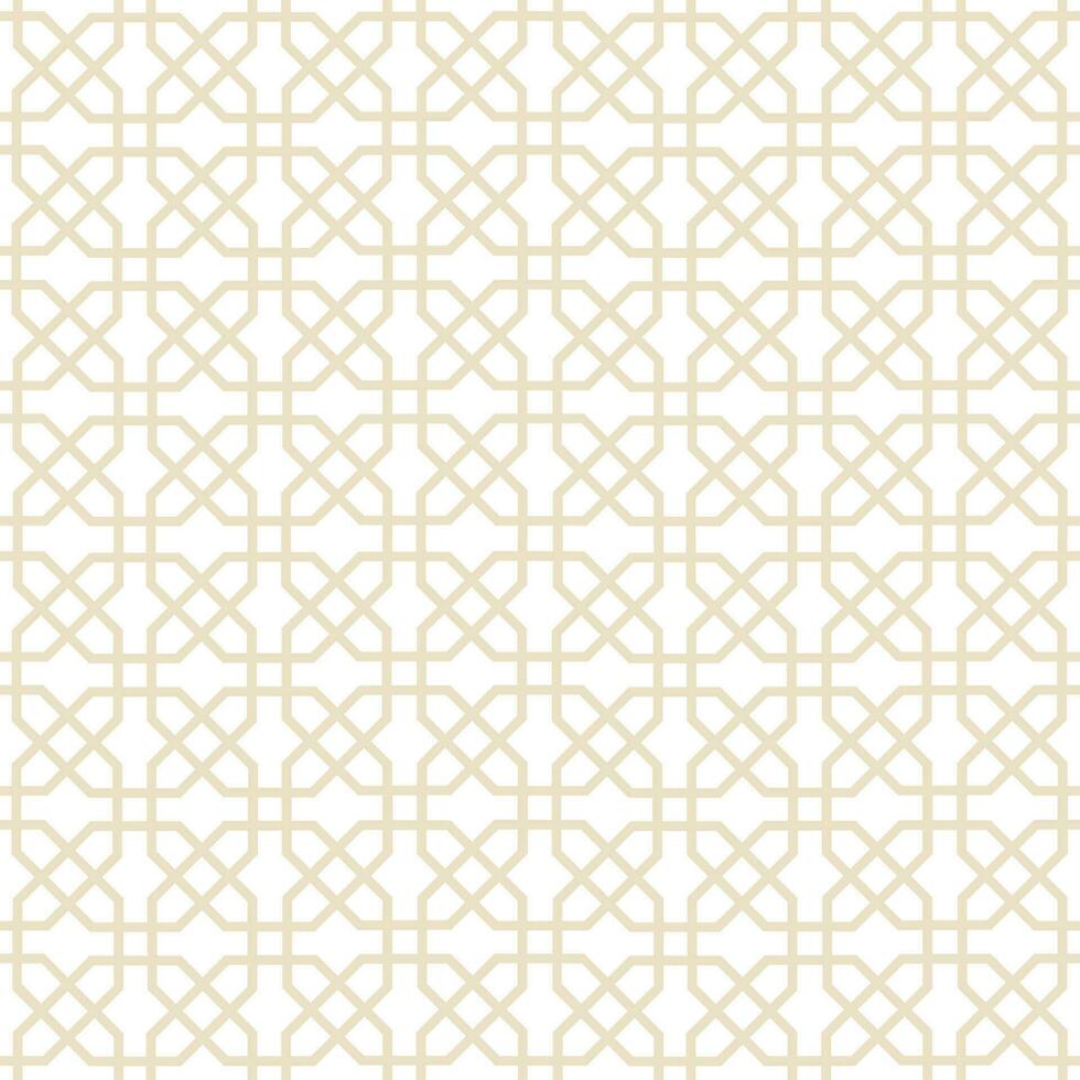 arabesk naadloos patroon. Arabisch lijn abstract ornament met meetkundig vormen. vector