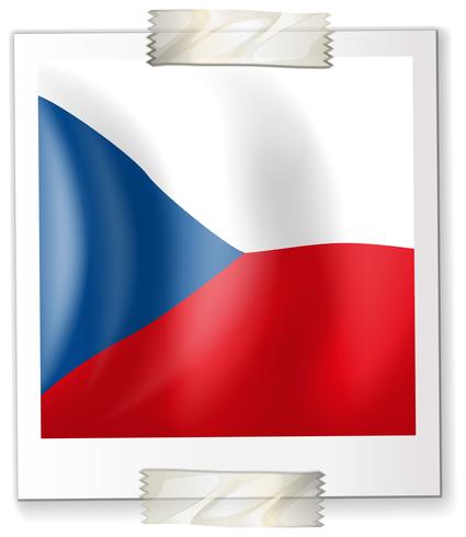 Vlag van Chili op papier vector