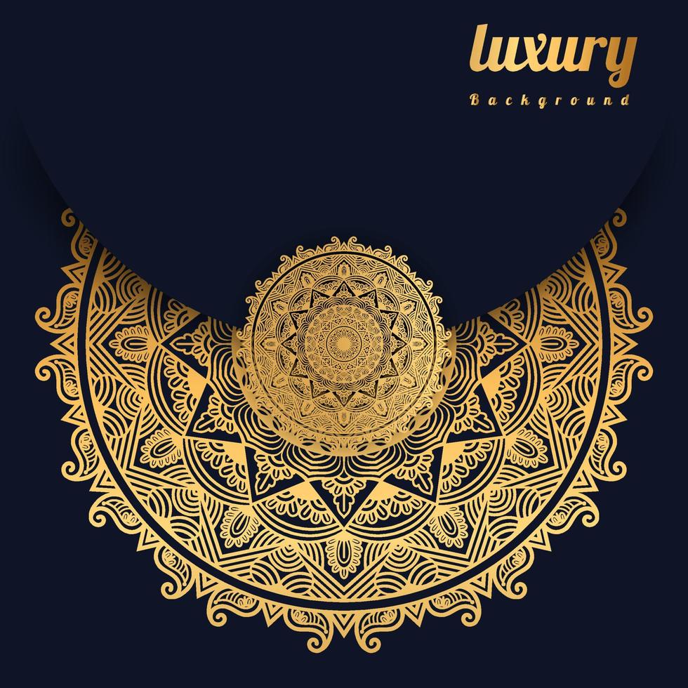 luxe mandala achtergrond met gouden patroon Arabische Oost-stijl. abstracte sier ramadan stijl decoratieve mandala. concept, bruiloft, islamitische mandala vector