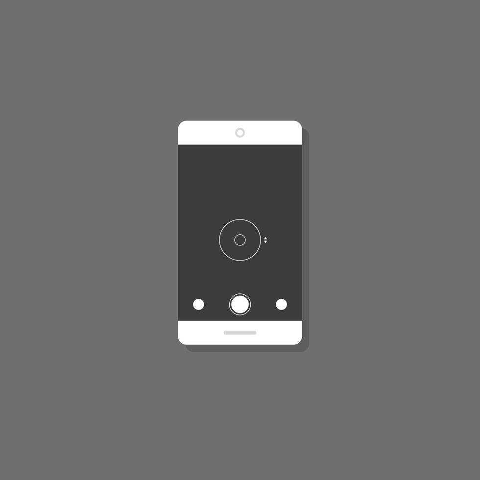 slimme telefoon. camera. vectorillustratie in plat ontwerp vector