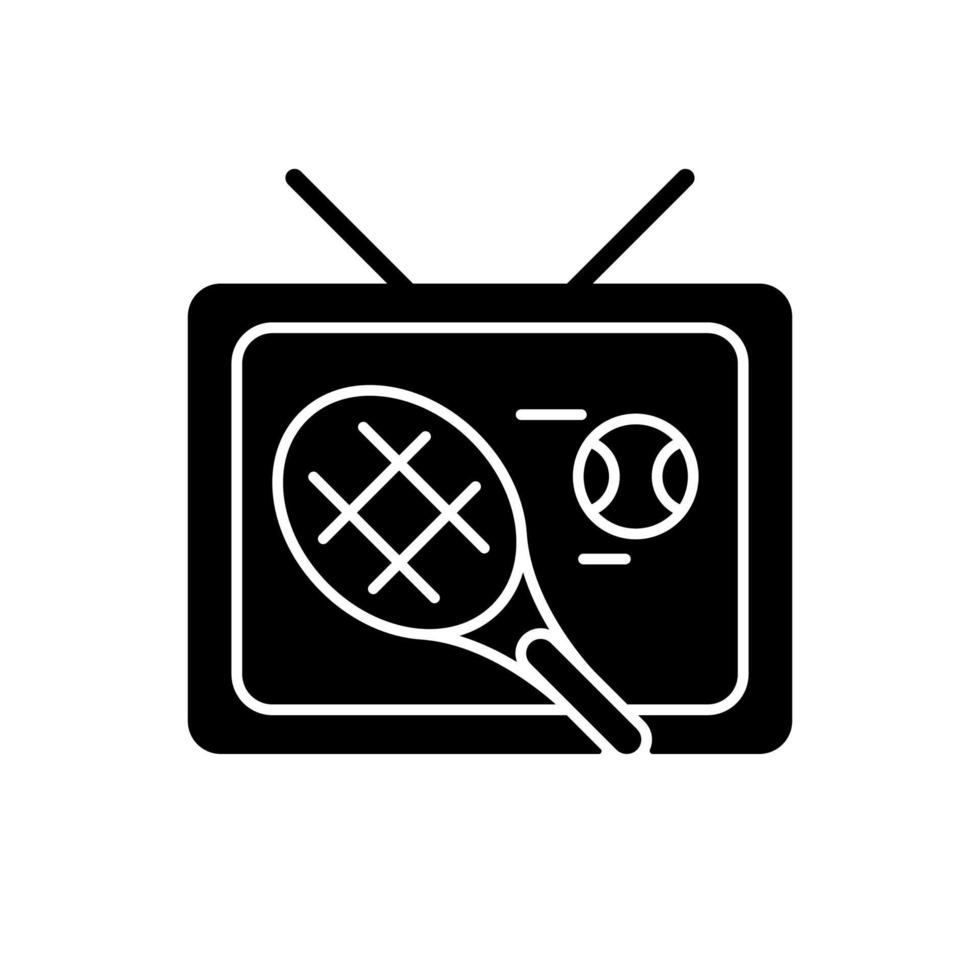 sportshow zwarte glyph-pictogram vector