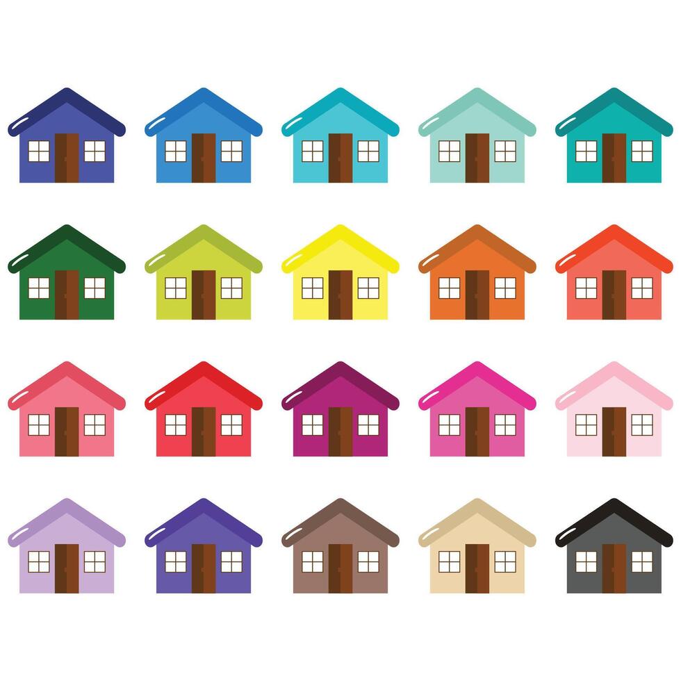 huis clip art reeks vector