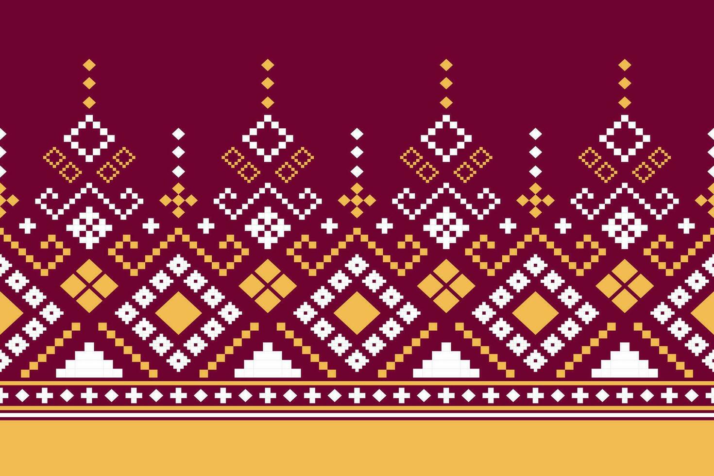 roze kruis steek kleurrijk meetkundig traditioneel etnisch patroon ikat naadloos patroon grens abstract ontwerp voor kleding stof afdrukken kleding jurk tapijt gordijnen en sarong aztec Afrikaanse Indisch Indonesisch vector