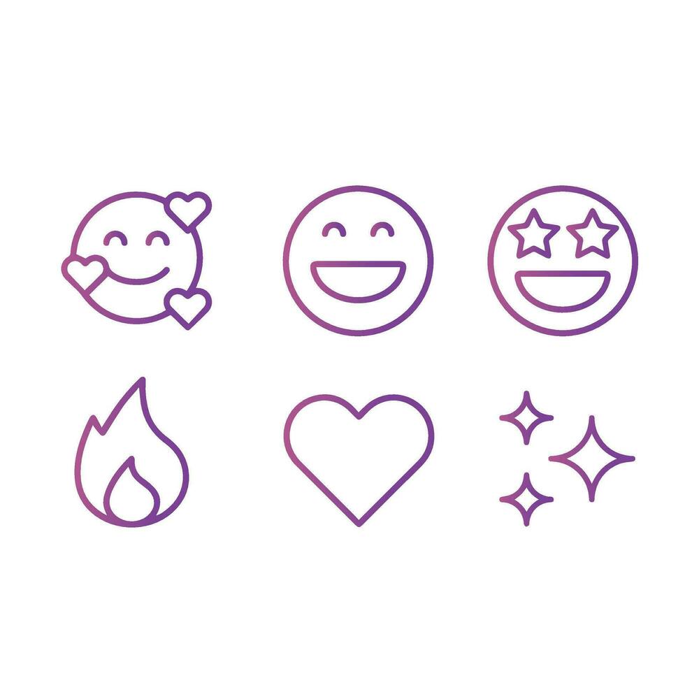 emoji's vector , socail media emoji