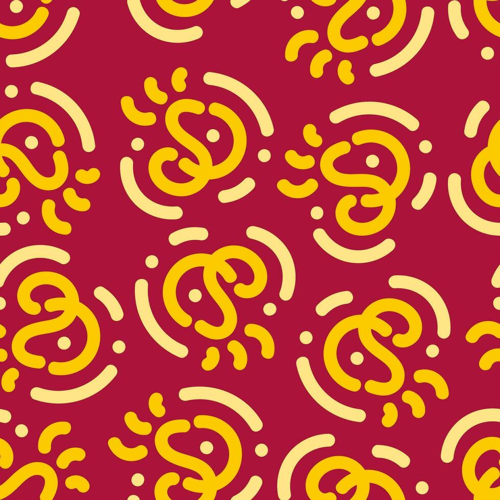 geel rood paars abstract naadloos patroon creatief wijnoogst ontwerp achtergrond vector illustratie
