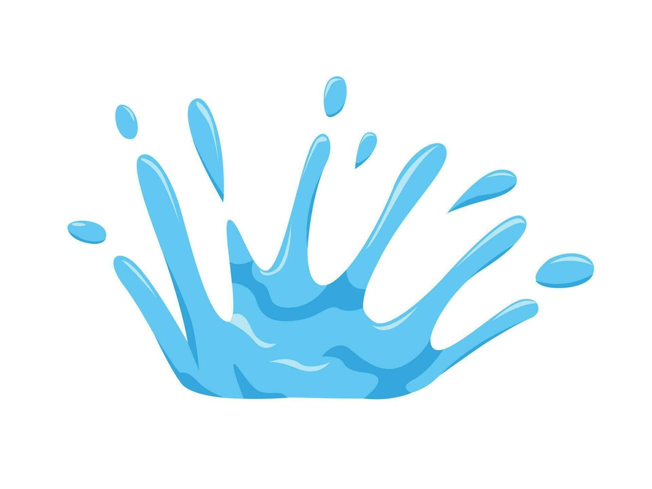 water spatten, plons in beweging, aqua spuiten, spatten, waterig ontwerp element vector