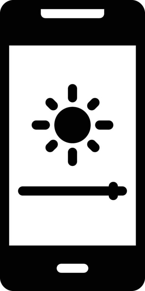 solide icoon voor intensiteit vector