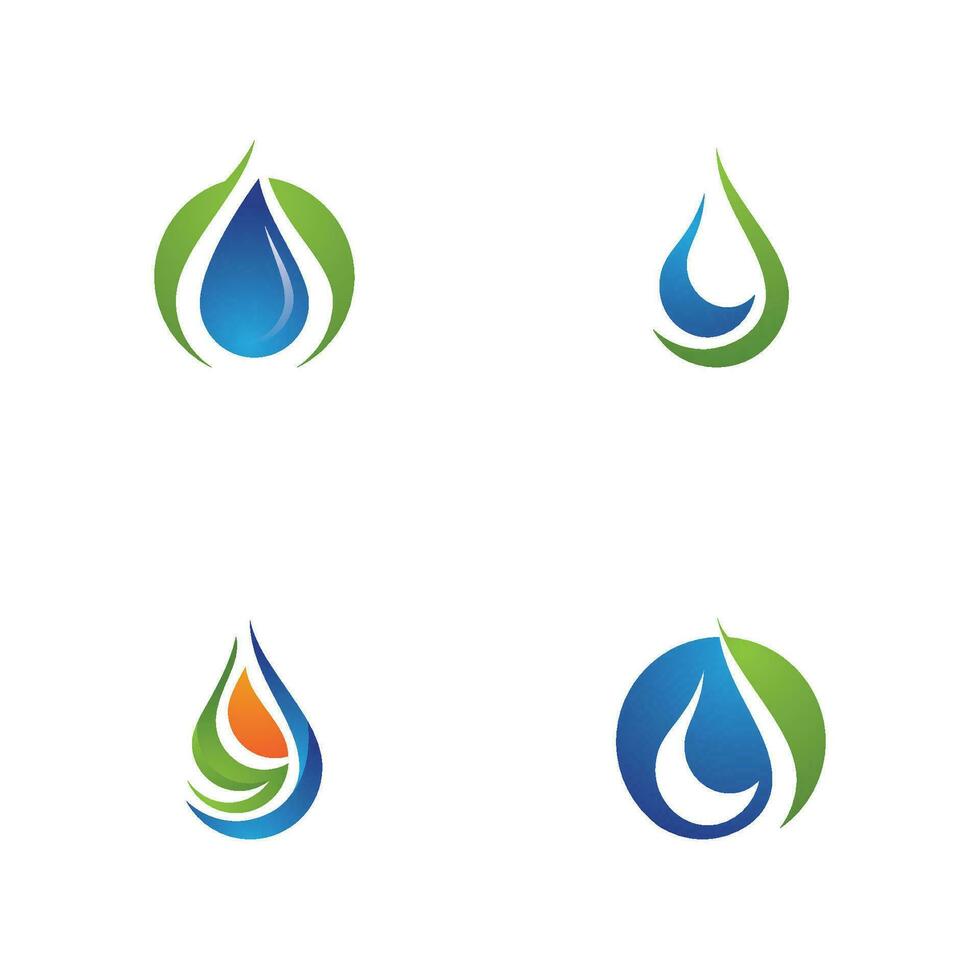 waterdruppel logo sjabloon vector