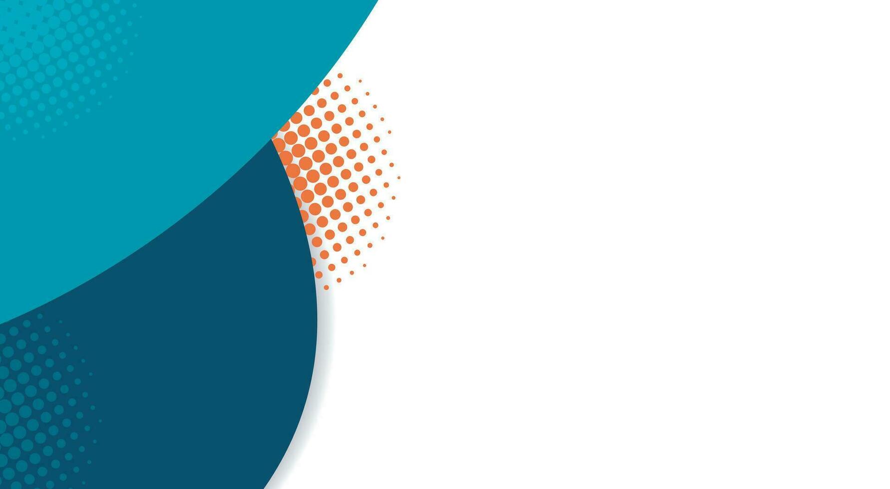 modern donker blauw cirkel en oranje halftone ontwerp achtergrond. pak voor bedrijf zakelijke presentatie achtergrond vector