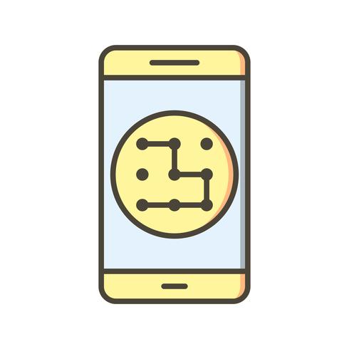 Patroon mobiele applicatie Vector Icon