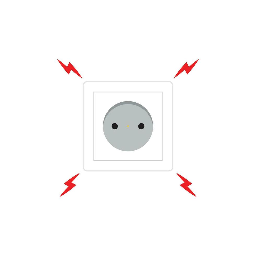 drie oog plug vector. behang. vrij ruimte voor tekst. kopiëren ruimte. gelekt elektriciteit. vector