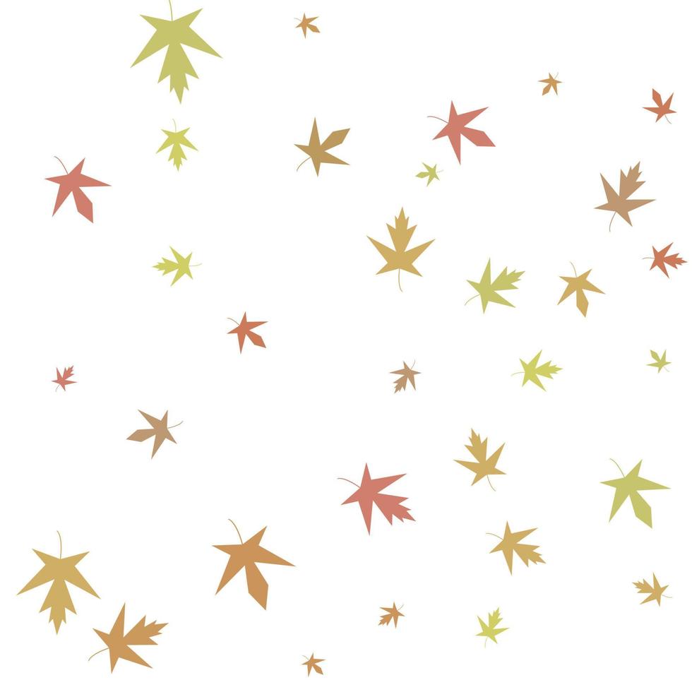 herfst esdoorn confetti. eenvoudige herfst achtergrond vector