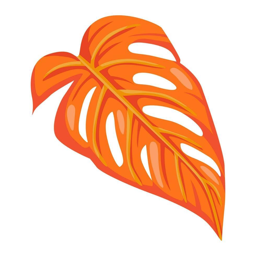 abstract tropisch blad. vector