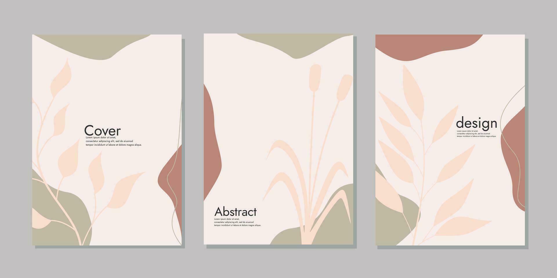 notitieboekje covers met voorjaar bloemen, artistiek bloemen Hoes bladzijde. schattig bloemen ontwerp in pastel kleuren van toepassing voor notitieboekjes, planners, brochures, boek vector