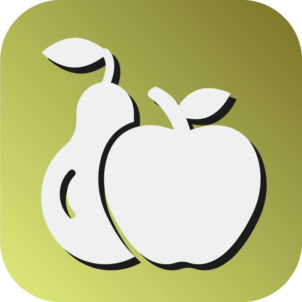 fruit vector glyph helling achtergrond icoon voor persoonlijk en reclame gebruiken.