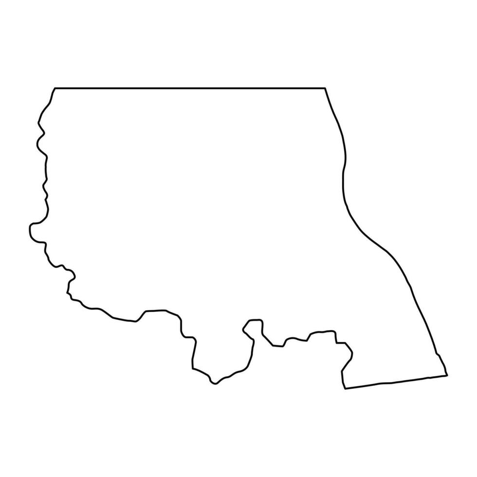 tanganyika provincie kaart, administratief divisie van democratisch republiek van de Congo. vector illustratie.