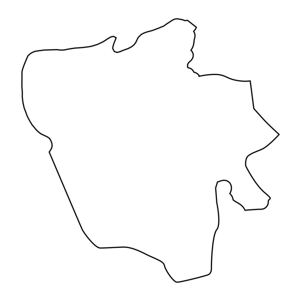 kasai oosters provincie kaart, administratief divisie van democratisch republiek van de Congo. vector illustratie.