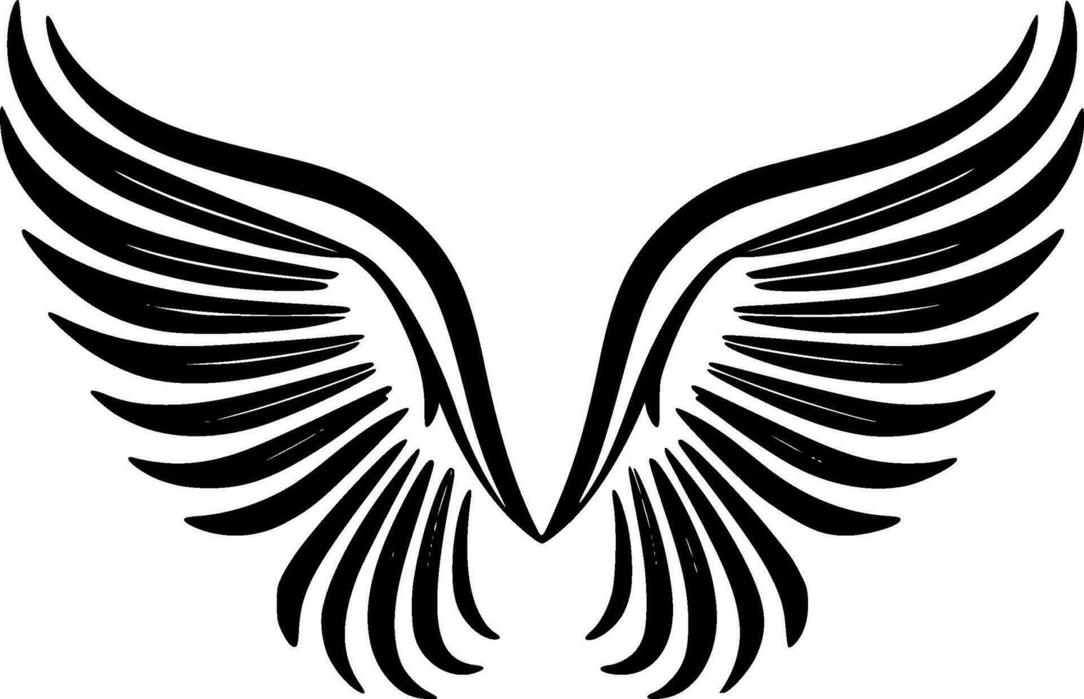 Vleugels - hoog kwaliteit vector logo - vector illustratie ideaal voor t-shirt grafisch