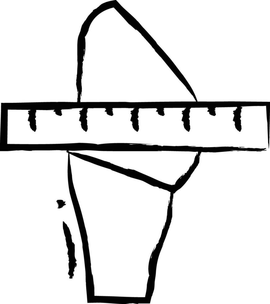 over- gewicht hand- getrokken vector illustratie