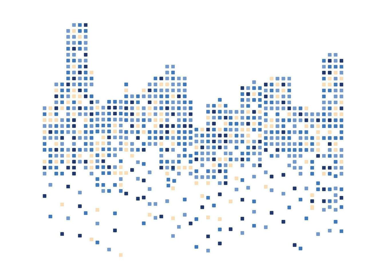 moderne skyline van de stad vector