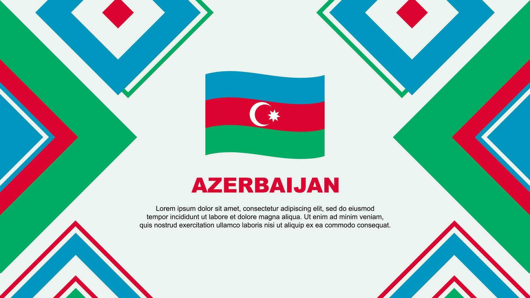 Azerbeidzjan vlag abstract achtergrond ontwerp sjabloon. Azerbeidzjan onafhankelijkheid dag banier behang vector illustratie. Azerbeidzjan onafhankelijkheid dag