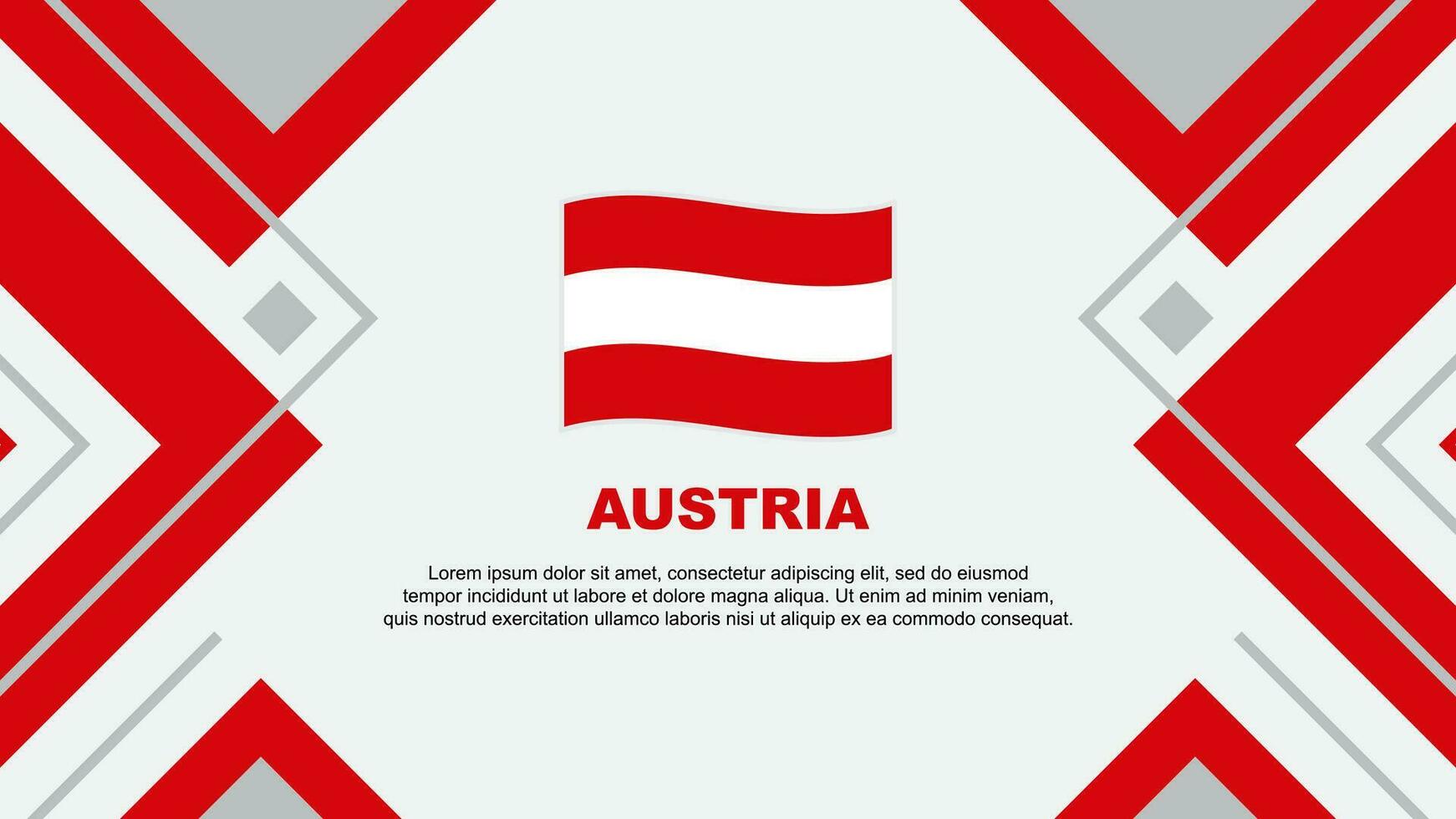 Oostenrijk vlag abstract achtergrond ontwerp sjabloon. Oostenrijk onafhankelijkheid dag banier behang vector illustratie. Oostenrijk illustratie
