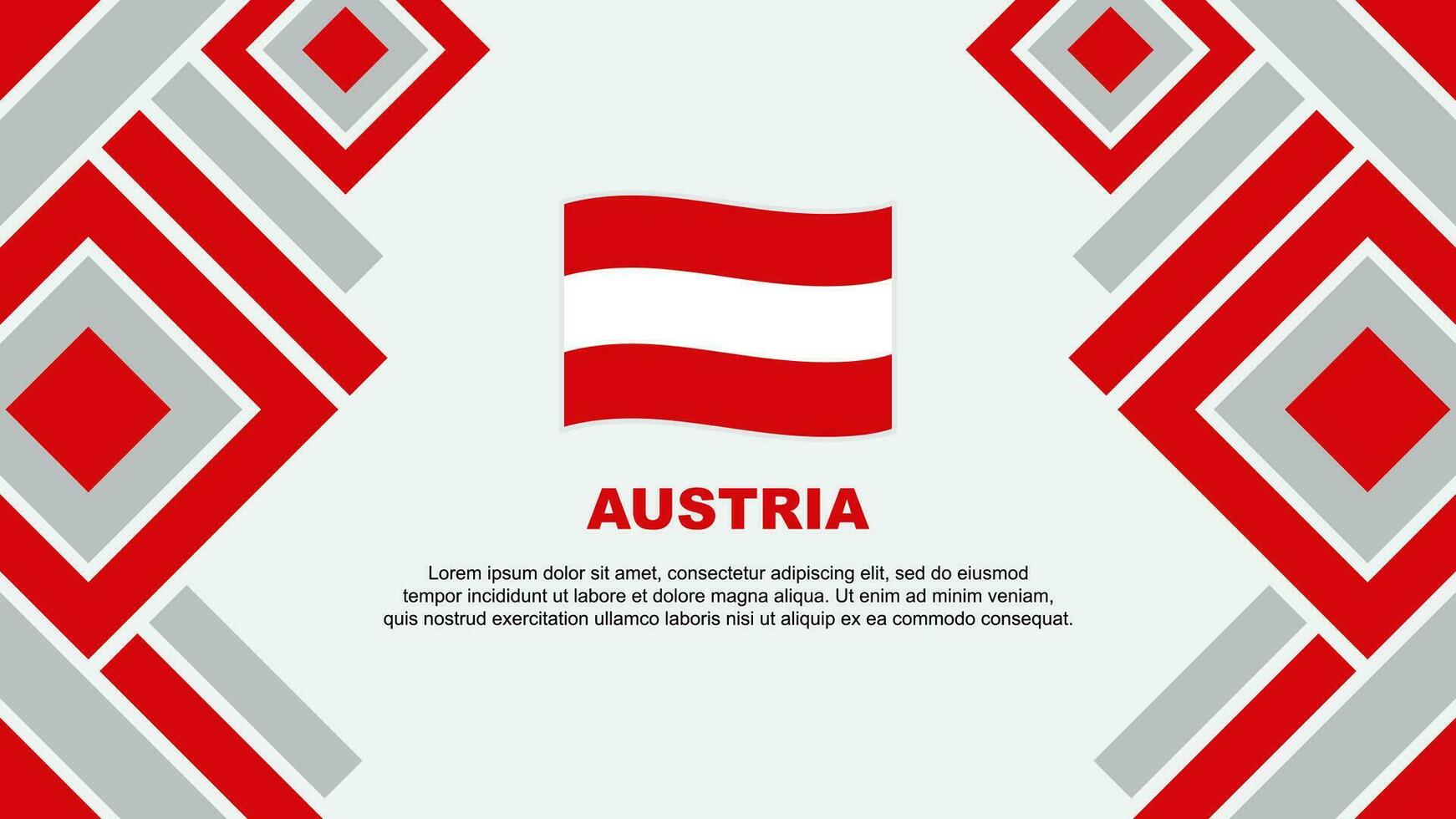 Oostenrijk vlag abstract achtergrond ontwerp sjabloon. Oostenrijk onafhankelijkheid dag banier behang vector illustratie. Oostenrijk