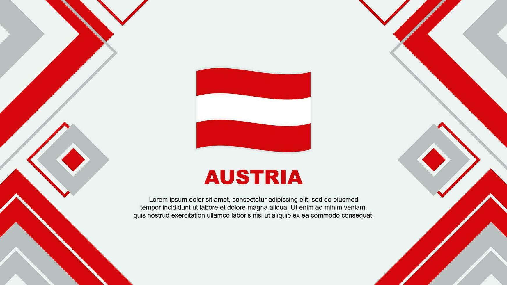 Oostenrijk vlag abstract achtergrond ontwerp sjabloon. Oostenrijk onafhankelijkheid dag banier behang vector illustratie. Oostenrijk achtergrond