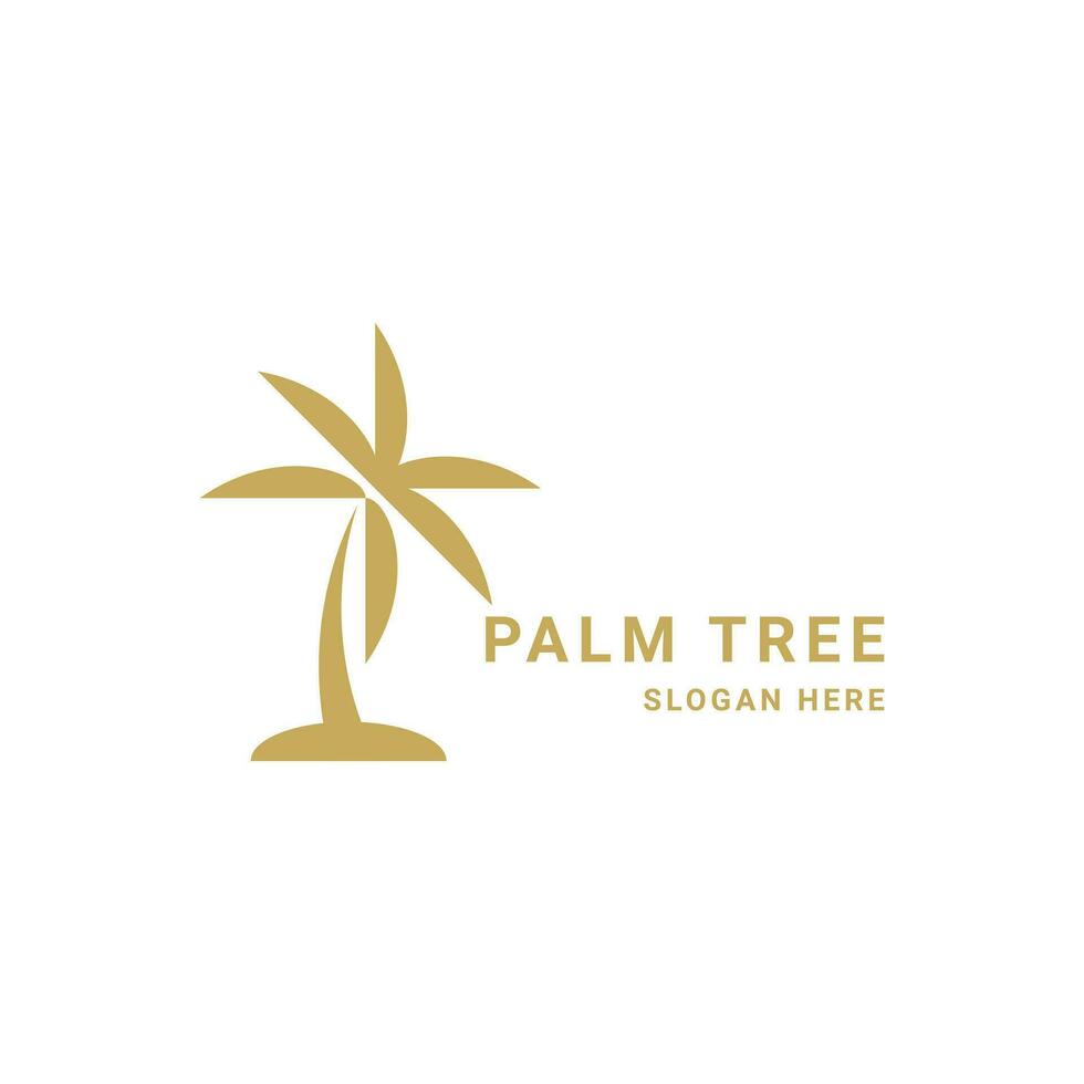 palm boom vector logo concept ontwerp idee