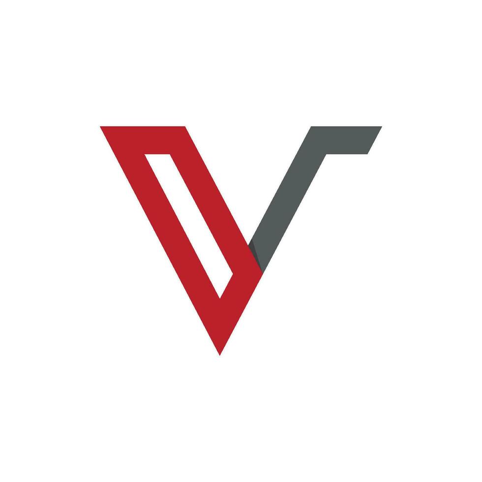 v brief logo sjabloon vector