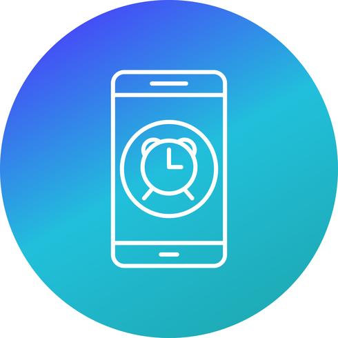 Alarm mobiele applicatie Vector Icon