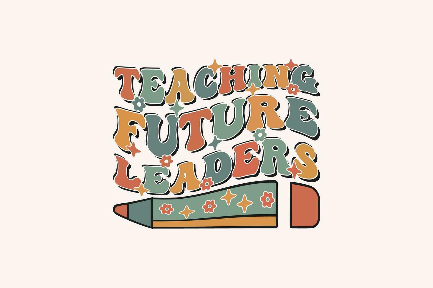 onderwijs toekomst leiders eps t-shirt ontwerp, leraar t-shirt ontwerp vector