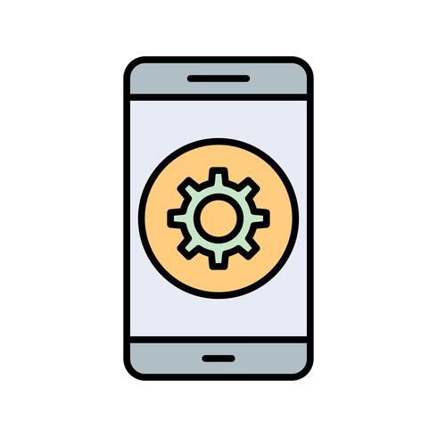 Het pictogram van de mobiele toepassing instellen vector