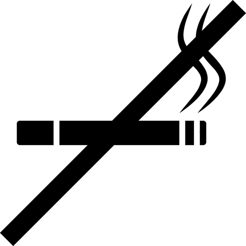 Verboden te roken "bordje vector
