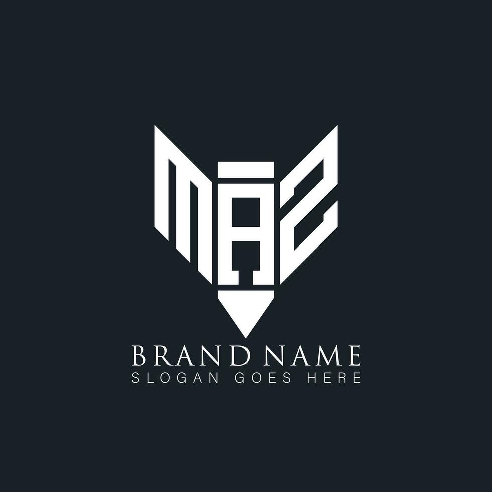 maz abstract brief logo. maz creatief monogram initialen brief logo concept. maz uniek modern vlak abstract vector brief logo ontwerp.