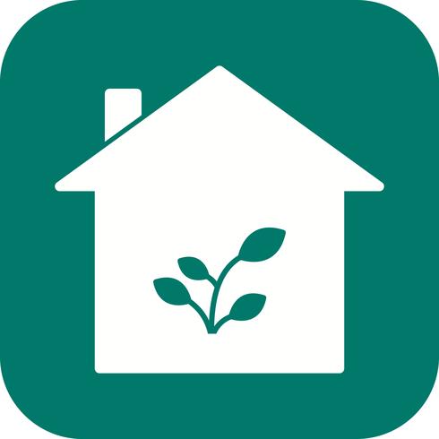 Plant Huis Vector Icon
