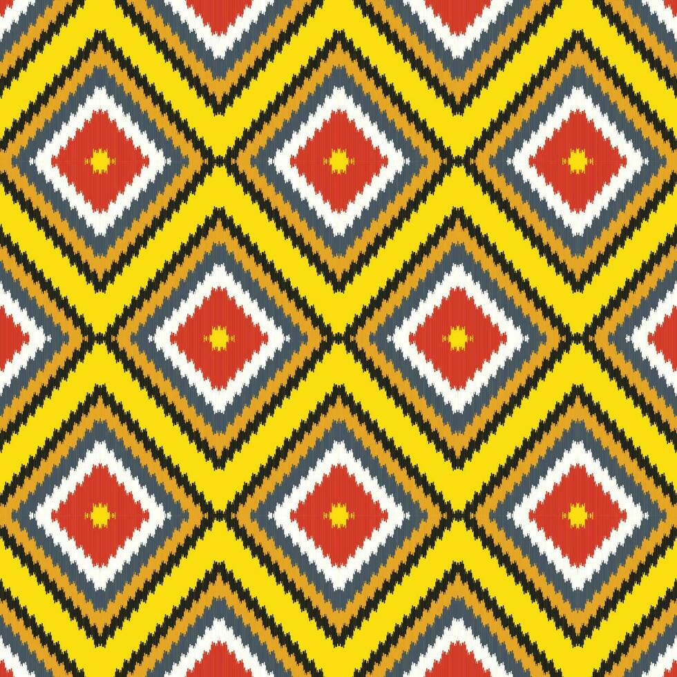 etnisch kleding kleding stof patronen. traditioneel gedrukt textiel kleding met driehoekig en ruit vormen. naadloos patroon vector illustratie.